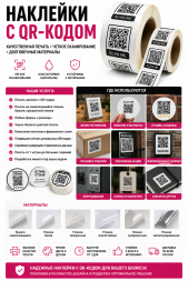 Изготовление наклеек с QR-кодом